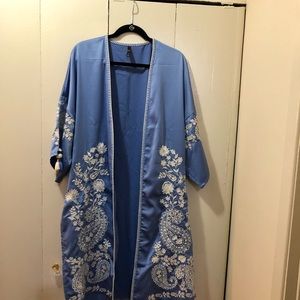 Light blue kimono jacket, from Zara